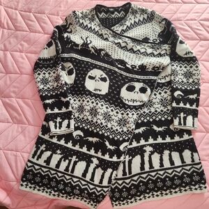 Disney - Nightmare Before Christmas - Women's Cardigan Sweater - Open Front Wrap